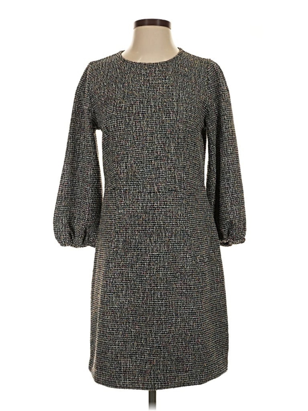 LOFT Shimmer Boucle Tweed Shift Dress (L)